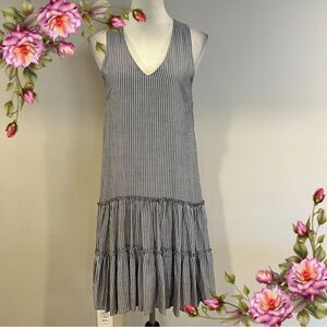 Karen Kane striped v-neck midi‎ dress